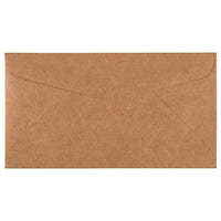 JAM Paper Premium Recycled Envelopes - 4 1/4" x 7 3/4" - Brown Kraft Paper Bag - 50 Pack-Colour: Brown Kraft Paper Bag