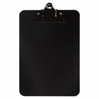JAM Paper Small Aluminum Memo Clipboard - 6" W x 9" H - Black-The writing clip boards are great for the office, sport coaches, home use, job use, warehouse work, or school.