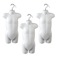 Eddie's Child Hanging Forms - Hard Plastic - White - 3 Pack (155746-3)-Child Hanging Forms - Hard Plastic