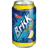 Brisk Lemon Iced Tea - 355ml - 12 Pack-355 mL cans