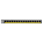 Netgear 16-Port PoE/PoEPlus Gigabit Ethernet Unmanaged Switch with 183W PoE Budget (GS116PP)-(10M/100M/1G) - 1000BASE-T