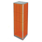 Azar Displays 60" x 16" 4-Sided Pegboard Spinner Floor Display, Orange (700405-ORG)-Square tower spinner