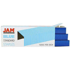 JAM Paper Office & Desk Sets, Stapler Pack of Staples, Navy and Blue (3375NBBL)-Staplers are very sturdy and durable! Fashioned from High Quality Hard Plastic with a smooth finish & a rubber base to prevent slipping