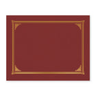 Geographics Arabesque Burgundy Certificate Kit - Gold Foil - 18 Pack-Kit contains 6 Burgundy Linen with Gold Foil Document Covers, 6 Burgundy Frame with Gold Foil Certificates and 6 Gold Foil Seals
