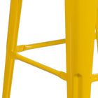 Flash Furniture 30" High Backless Metal Barstool with Square Wood Seat - Yellow-500 lb. Weight Capacity