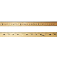 Charles Leonard Meter Stick, 39", 6 Pack (CHL77590)-Made of selected wood, these rulers are lacquered with a multiple coat for a natural finish