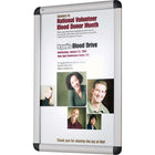 Quartet Improv Clip Frame Sign, 24" x 36"-Sign with unhinging frame displays papers and posters.
