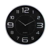 kieragrace Modern Wall Clock, 18", Silver, 4 Pack-18" round wall clock
