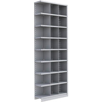 Metalware RK442 Boltless Shelving Unit, 9-Shelves, 36" x 12" x 100", Light Grey-Adjustable shelving system that provides high strength, yet economical storage capacity for your needs