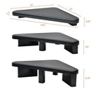 DAC MP-214 Height-Adjustable Corner Monitor Riser/Stand with 2-USB Ports-Accomodates monitor, laptop, printers and fax machines