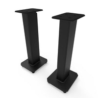 Kanto SX26 22" Tall Fillable Speaker Stands with Isolation Feet - Black-Designed to decouple your speakers and stands from the floor to prevent unwanted vibrations from transferring into the room