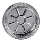Luciano Round Aluminum Foil Container, 9.25 x 1.75 inches, Silver, 24 Pieces-Material: made of durable aluminum, disposable and easy to handle
