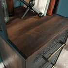Sauder Briarbrook File Cabinet Tower - Barrel Oak (1 Box)-Powder coated metal frame and drawer fronts.