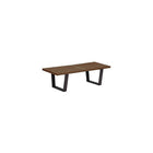 Nicer Furniture Nelson Wooden Bench - Natural - 48"-Constructed from solid hardwood with open-slatted seat and natural finish
