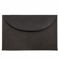 JAM Paper 3Drug Mini Envelopes - 2.3125" x 3.625" - Black Linen - 50 Pack -Colour: Black Linen Envelope