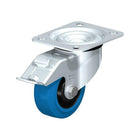 Blickle Blue Elastic Rubber Caster, Capacity 250 Lbs. (113 Kg.), 2 Pack (LE-POEV 80R-FI-SB)-Wheel Diameter: 3-1/8" (79.5 mm)