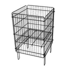 Eddie's Wire Dump Bins - 18" x 18" x 30" - Black (214109-1)-Wire Dump Bins