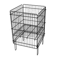 Eddie's Wire Dump Bins - 18" x 18" x 30" - Black (214109-1)-Wire Dump Bins