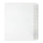 Mark Maker Legal Exhibit Index Tab Set of White Single Tabs, 1/25th Cut, Letter Size, No Holes, Number 1 - 75-White Single Tabs, 1/25th Cut