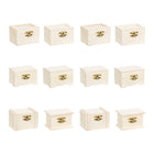 Time 4 Crafts Natural Finish Wooden Keepsake Boxes - Beige - 12 Pack-Includes a total of 12 unfinished keepsake jewelry boxes