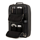 Lencca Quadra 15.6" Laptop Backpack - Grey-Flat Lay Main Compartment Opening