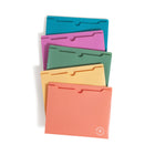 U Brands U Eco Wheat Straw File Jacket - 5 Pack-5 unique colours for easy color-coding