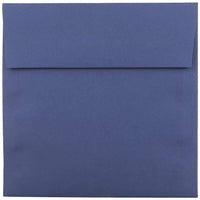JAM Paper 6.5" x 6.5" Square Envelopes, Presidential Blue, 1000 Pack (263917218b)-Square invitation envelope