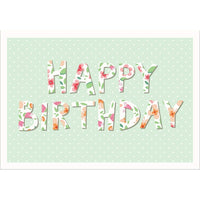 Millbrook Studios 5-3/8" x 7-3/4" Happy Birthday Greeting Cards and Envelopes, 18 Pack (06221)-Printed on uncoated card stock