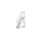 Tri-Arc Manufacturing Aluminum Rolling Ladder, Step Width: 16", Step Type: Ribbed, No. of Steps: 6 (WLAR106164)-No. of Steps: 6