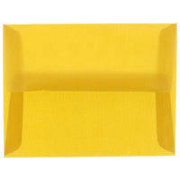 JAM Paper A2 Invitation Envelopes, 4.38 x 5.75, Gold Translucent Vellum, 250 Pack (PACV617H)-Gold translucent envelope