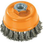 Walter Surface Technologies Wire Cup Brush, 3" Dia. x 5/8"-11 Arbor - 3 Pack-Application Type Steel