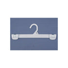 Wamaco 12" Push-Clip Hanger with Plastic Hook, Clear, 100 Pack, 100 Pack-Light weight bottom hanger with metal push clips