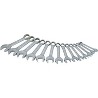 Gray Tools 14 Piece 12 Point Metric, Stubby Mirror Chrome Wrench Set, 6mm-19mm-Contains Sizes: 6, 7, 8, 9, 10, 11, 12, 13, 14, 15, 16, 17, 18, 19mm.