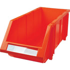 Kleton Stack & Hang Bin, 7-7/8" W x 7" H x 17-11/16" D, Red - 12 Pack-Capacity: 66 lbs.