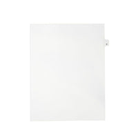 Mark Maker Legal Exhibit Index Tab White Single Tabs, 1/26th Cut, Letter Size, No Holes, Letter E, 25 Pack-White Single Tabs, 1/26th Cut