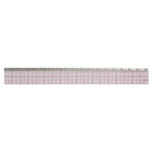 C-THRU 8ths Bevelled Ruler, 18”, with Stainless Steel Edge, 12 Pack-Stainless steel strip on one edge for using knife or razor