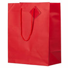 JAM Paper Gift Bags with Rope Handles - Large - 10" x 13" x 5" - Red Matte - 3 Pack-Quantity: 3 Bags Per Pack
