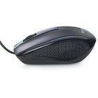 Verbatim Slimline Corded USB Keyboard and Mouse, Black-Slim, efficient design
