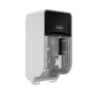 Kimberly-Clark Professional ICON Coreless Standard Roll Toilet Paper Dispenser 2 Roll Vertical - Black Mosaic Design Faceplate-1 Dispenser and 1 Black Mosaic Design Faceplate per Case