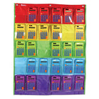 Learning Resources Rainbow Calculators & Storage Chart - Multicolor-Solve addition, subtraction, multiplication, and division problems on the 8-digit display!