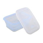 Minimal Silicone Food Storage Container - Clear - 1160ml - Set of 2-BPA, BPS, PVC Free