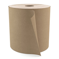 Coastwide Professional Hardwound Paper Towels - Natural - 6 Rolls Pack-Green Seal certified, made from 100% recovered material with minimum 50% post-consumer material
