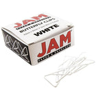 JAM Paper Butterfly Paper Clips, White Paperclips, 2 packs of 25 (332BYwhg)-Size: 1.5 in Long x 1.1 in Wide (43mm x 30mm)