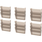 Storex Wall Files - Letter Size - Smoke - 18 Pack - 6 Sets of 3-Holds letter size documents and folders