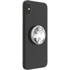 Popsockets Disco Crystal Silver Cellphone Mount-Dimensions: 40 mm D x 7 mm H x 40 mm W