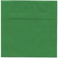 JAM Paper 6 x 6 Square Envelopes, Brite Hue Green Recycled, 50 Pack (2792267I)-Green recycled envelope