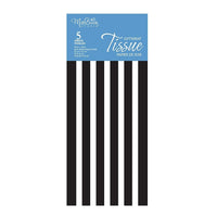MillBrook Studio Printed Tissue, Black Stripe Pattern, 12 Pack (93069)-Tissue Paper