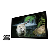 EluneVision 84" Reference Studio 4K Fixed-Frame Projector Screen-Dimensions: 84" diagonal (73"x41") viewable 5" Border Width