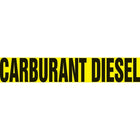 Self-Stick Vinyl Pipe Markers, Carburant Diesel, SAH141, 3 Pack-Colour - White on Blue