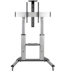 Tripp Lite Height Adjustable Heavy-Duty Rolling TV Stand for 60" - 100" Screens-Portable floor stand accommodates a heavy flat or curved television, monitor or interactive display/whiteboard